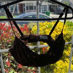 Aerie Dark Brown Lace Bralette